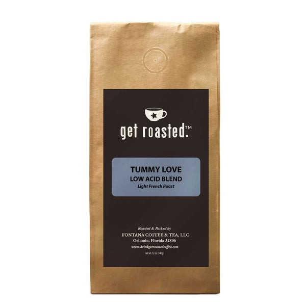 Low acid coffee, light french roast, low acidity in coffee, small batch roasted coffee